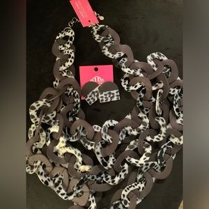 COPY - COPY - Sassy Jones Zaria Black/White Leopard Set NWT